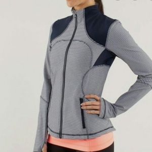 Lululemon gingham Bach white define jacket 10